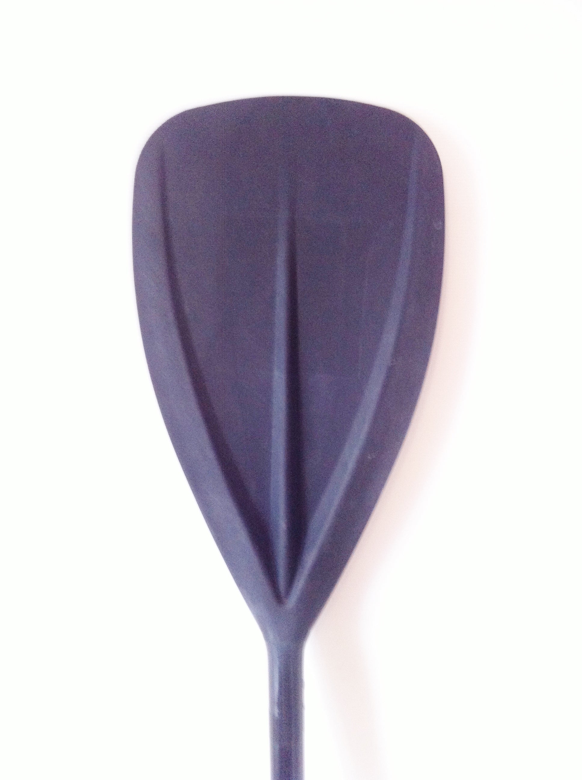 Back view of a black Fatstick standard 2 Piece Adjustable SUP Paddle blade on white background